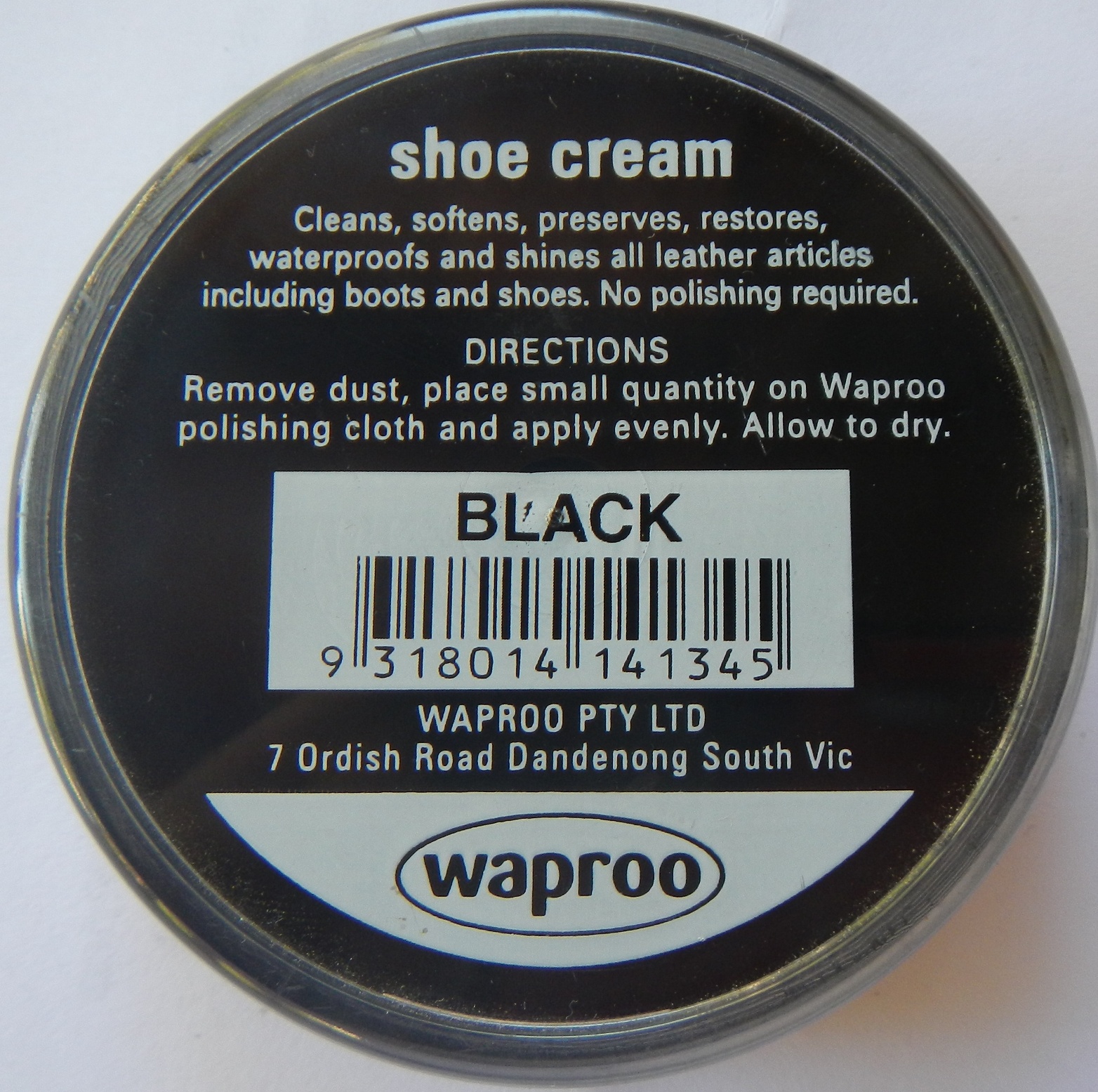 Waproo Shoe Cream Black Waproo Shoe Cream Waproo Boot Cream Waproo Hand Bag Cream Waproo Hand Bag Polish